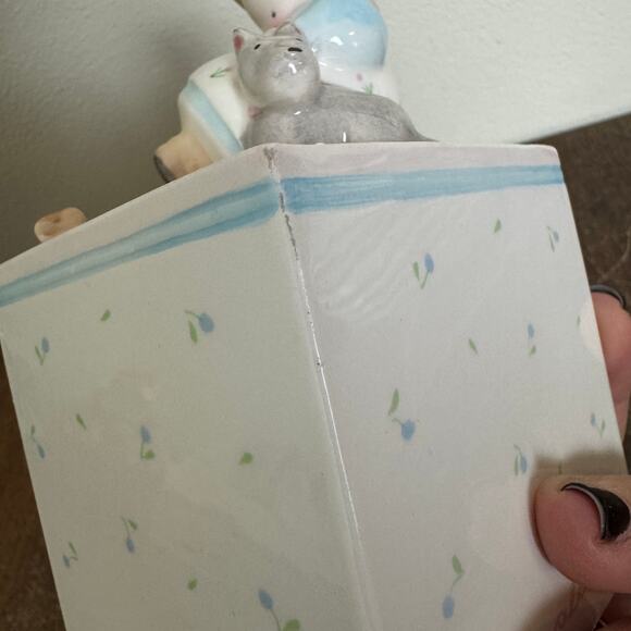 Michel & Company VINTAGE whimsical ceramic Best Friends Forever Piggy Bank - Picture 8 of 8